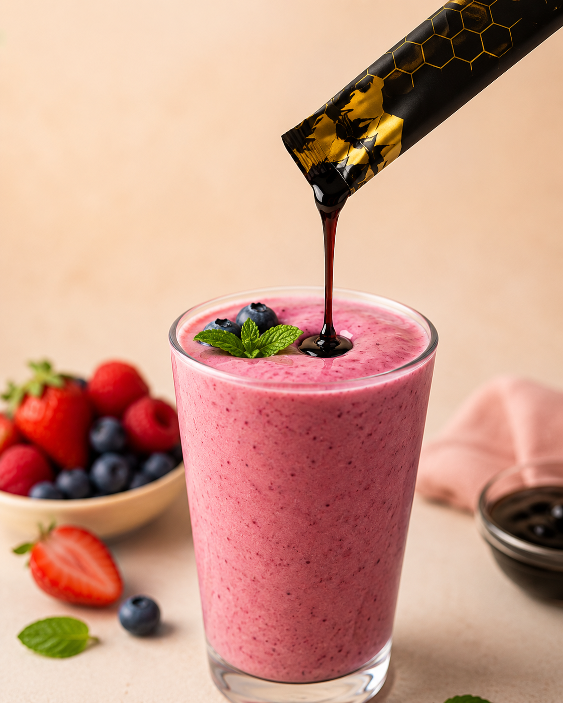 Mix in warm drink