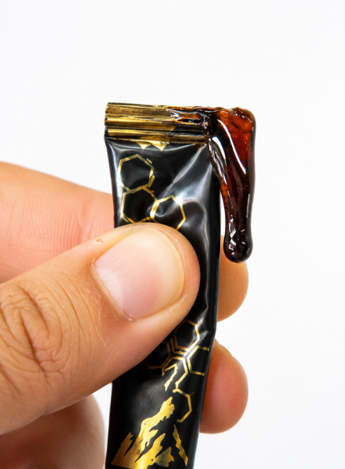 Tear and squeeze honey stick